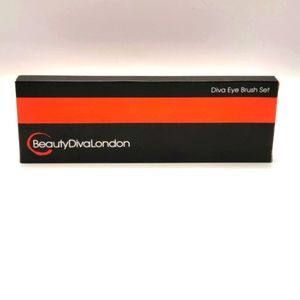 5 Piece Eye Brush Set Orange Beauty Diva London